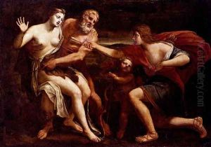 Cephalus And Procris by Alessandro Turchi (Orbetto)