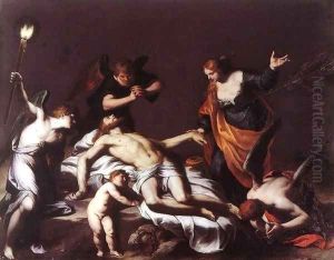 The Lamentation over the Dead Christ by Alessandro Turchi (Orbetto)