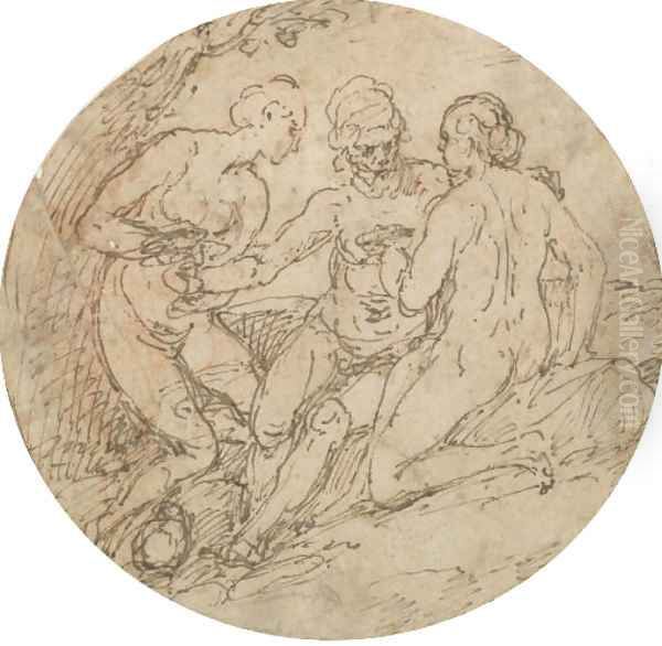 Lot and his Daughters - view 1