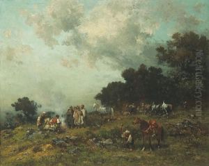 Arab Horses by Georges Washington