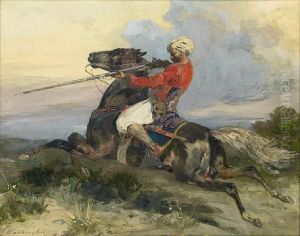 Hunter On A Horse