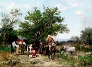 Le Campement Arabe by Georges Washington