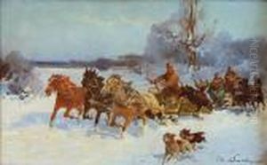 Po Polowaniu by Ignacy (Czeslaw Wasilewski) Zygmuntowicz