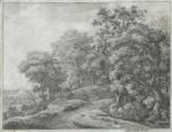 Wooded Landscapes With Figures - view 1