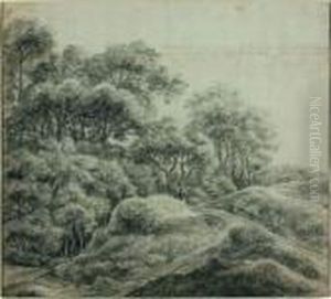 Paysage Boise Et Vallonne by Anthonie Waterloo
