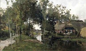 The small bridge, Giethoorn by Willem Bastiaan Tholen
