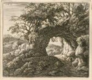Der Durchbrochene Felsen, Durch Welchen Man In Die Ferne Sieht