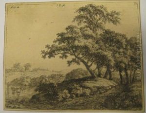 Collection Of Approximately 50 Etchings. by Anthonie Waterloo