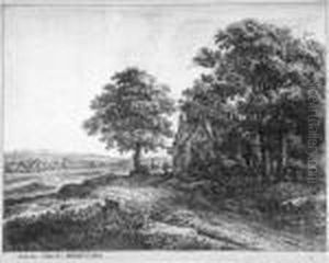 Folge Von Sechs Landschaften - Die Beiden Brucken by Anthonie Waterloo