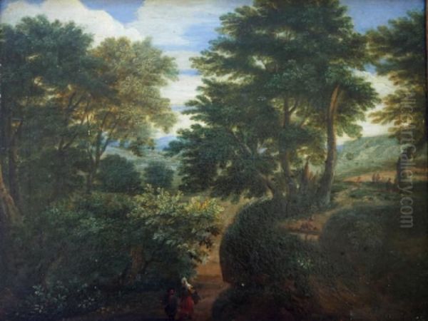 Figures In A Rural Landscape - view 1