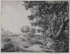 Der Bauer Mit Der Schaufel by Anthonie Waterloo