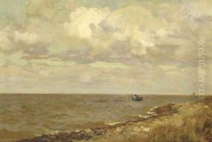 Bringing in the eel traps by Willem Bastiaan Tholen