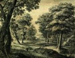 Waldlandschaft Mit Holzsammlern by Anthonie Waterloo