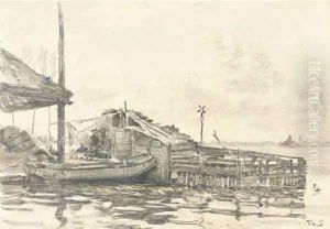 By the waterside by Willem Bastiaan Tholen