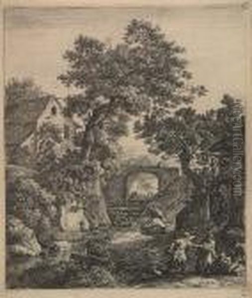 Large Upright Landscapes With Biblical Subjects - view 1