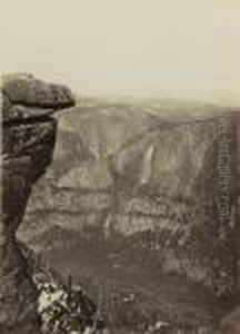 The Yosemite Falls, From Glacier Point, Yosemte by Carleton Emmons Watkins