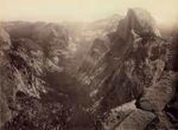 Half-dome, From Glacier Point, Yosemite - view 1