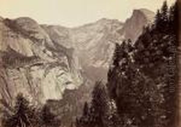 Domes From Union Point, Yosemite Valley - view 1