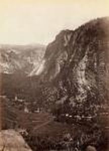Tutocanula Pass, Yosemite Valley, by Carleton Emmons Watkins