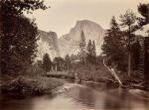 Tacoye, The Half-dome, 5500 Feet, Yosemite by Carleton Emmons Watkins