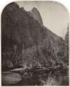 Sentinel - View Down The Valley, 3270 Ft., Yo Semite by Carleton Emmons Watkins