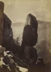 Agassiz Column, Near Union Point (yosemite) by Carleton Emmons Watkins