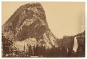 Nevada Fall And Liberty Cap by Carleton Emmons Watkins