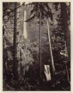 Multnomah Falls, Columbia River by Carleton Emmons Watkins