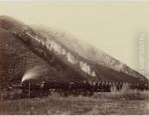 'the Devil's Slide, Webber [sic] Canyon, Utah' by Carleton Emmons Watkins