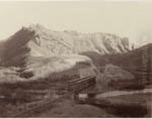 View In Webber [sic] Canon, Utah by Carleton Emmons Watkins