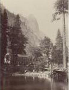 Hutchings Hotel, Yosemite by Carleton Emmons Watkins