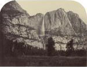 Yo Semite Falls--(front View) 2477 Ft. by Carleton Emmons Watkins
