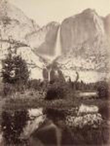 Yosemite Falls by Carleton Emmons Watkins