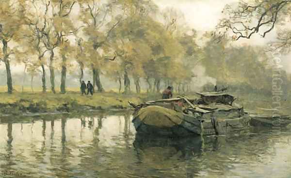 A walk along a canal in autumn - view 1