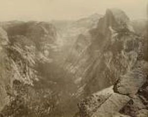 Yosemite Valley, Half Dome From Glacier Point, No. 101 by Carleton Emmons Watkins