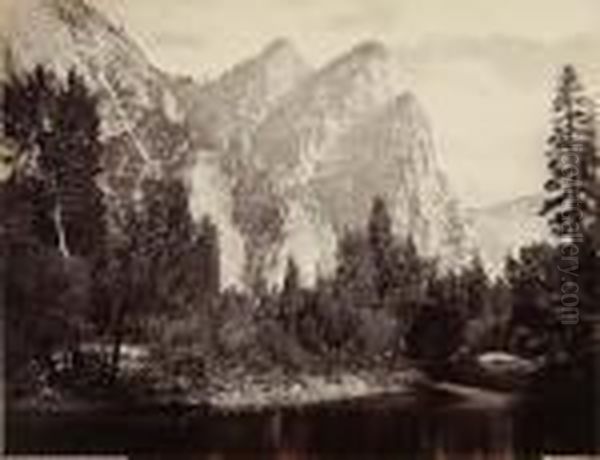 The Three Brothers, 3818 Feet, Yosemite, California - view 1