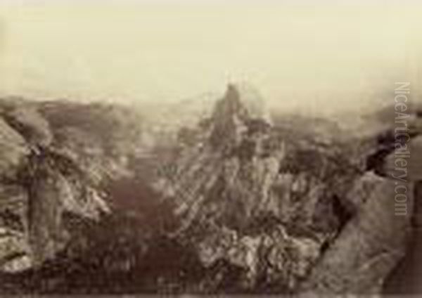 The Half Dome, From Glacier Point Yosemite - view 1