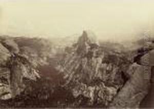 The Half Dome, From Glacier Point Yosemite by Carleton Emmons Watkins