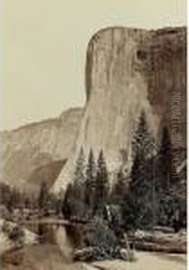 'el Capitan. 3600 Ft. Yosemite"" by Carleton Emmons Watkins