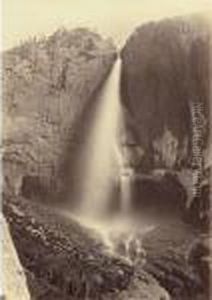 'upper Yosemite Falls. 1600 Ft. View From Eagle Point Trail. Yosemite"" by Carleton Emmons Watkins