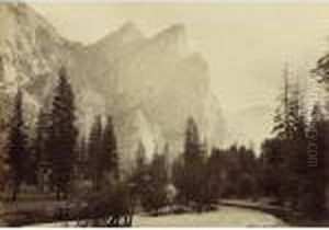 'the Three Brothers. 4480 Ft. Yosemite"" 'the Three Brothers. 4480 Ft. Yosemite""