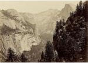 'the Domes, From Union Point. Yosemite"" by Carleton Emmons Watkins
