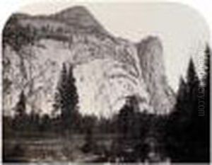 ``north Dome--royal Arches--washington Column, Yosemite' by Carleton Emmons Watkins