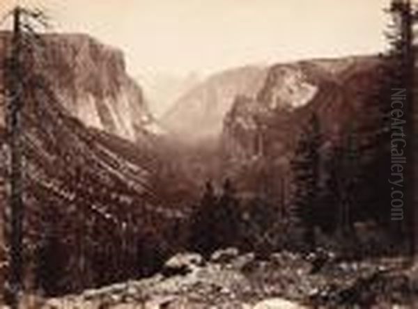 The Yosemite Valley From Inspiration Point - view 1