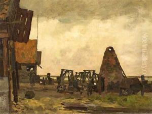 Werf te Monnikendam by Willem Bastiaan Tholen