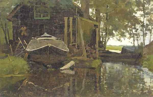 Werfje van Schreurs, Giethoorn a wharf in Giethoorn - view 1