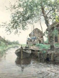 Woning aan 't water activities by the water, Giethoorn by Willem Bastiaan Tholen