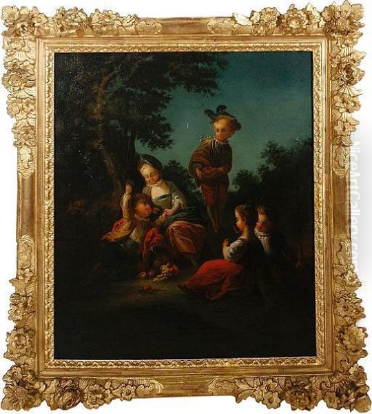 Children Gathering Fruit - view 1