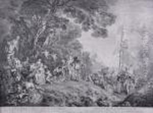 L""embarquement Pour Cythere Adcytheraconscensio. by Jean-Antoine Watteau