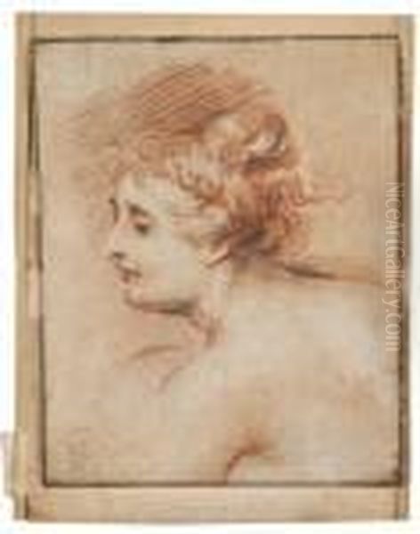 Etude De Tete De Femme, D'apres Rubens - view 1